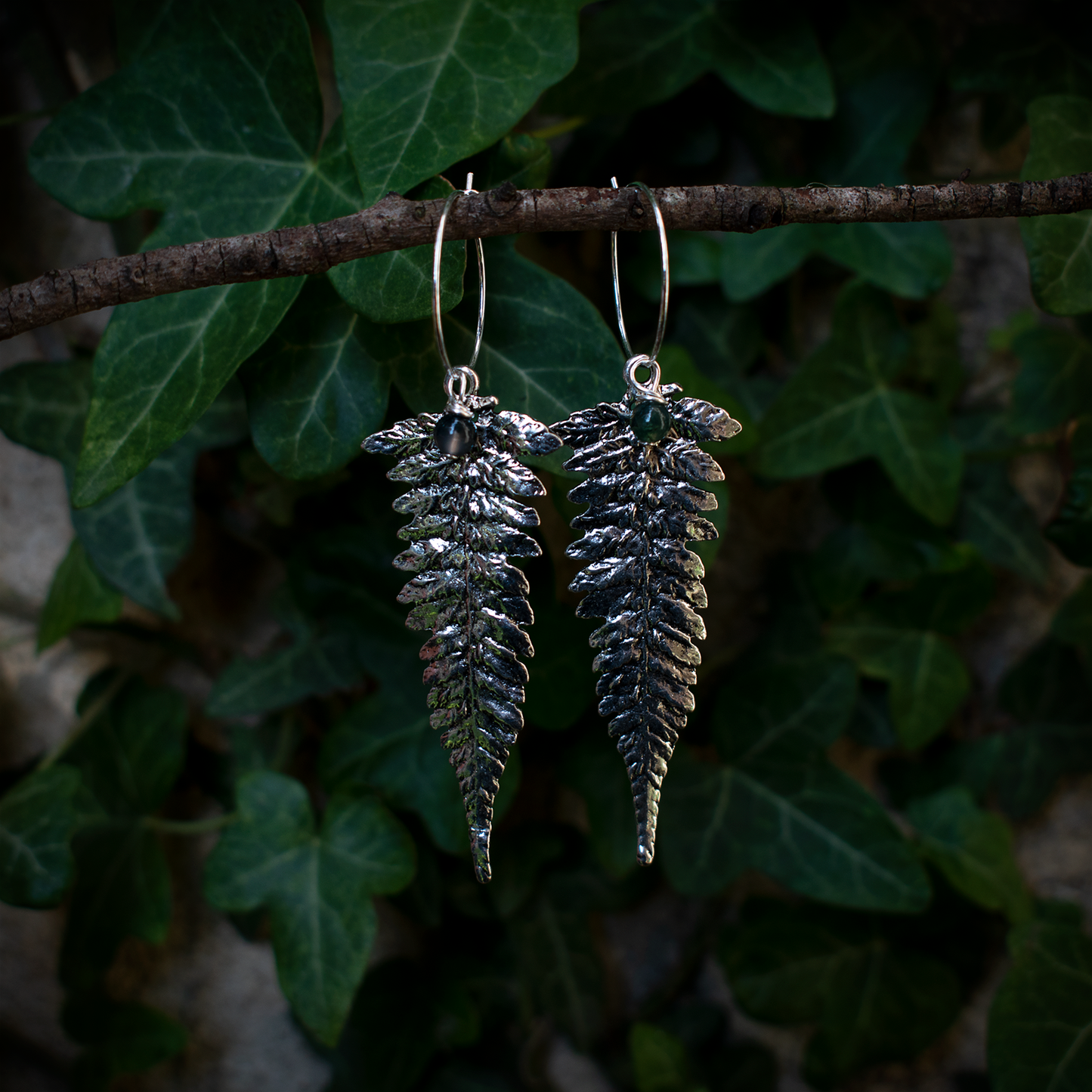 Fern Earrings (Silver)