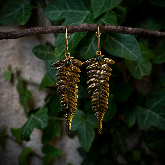 Fern Earrings (Gold)