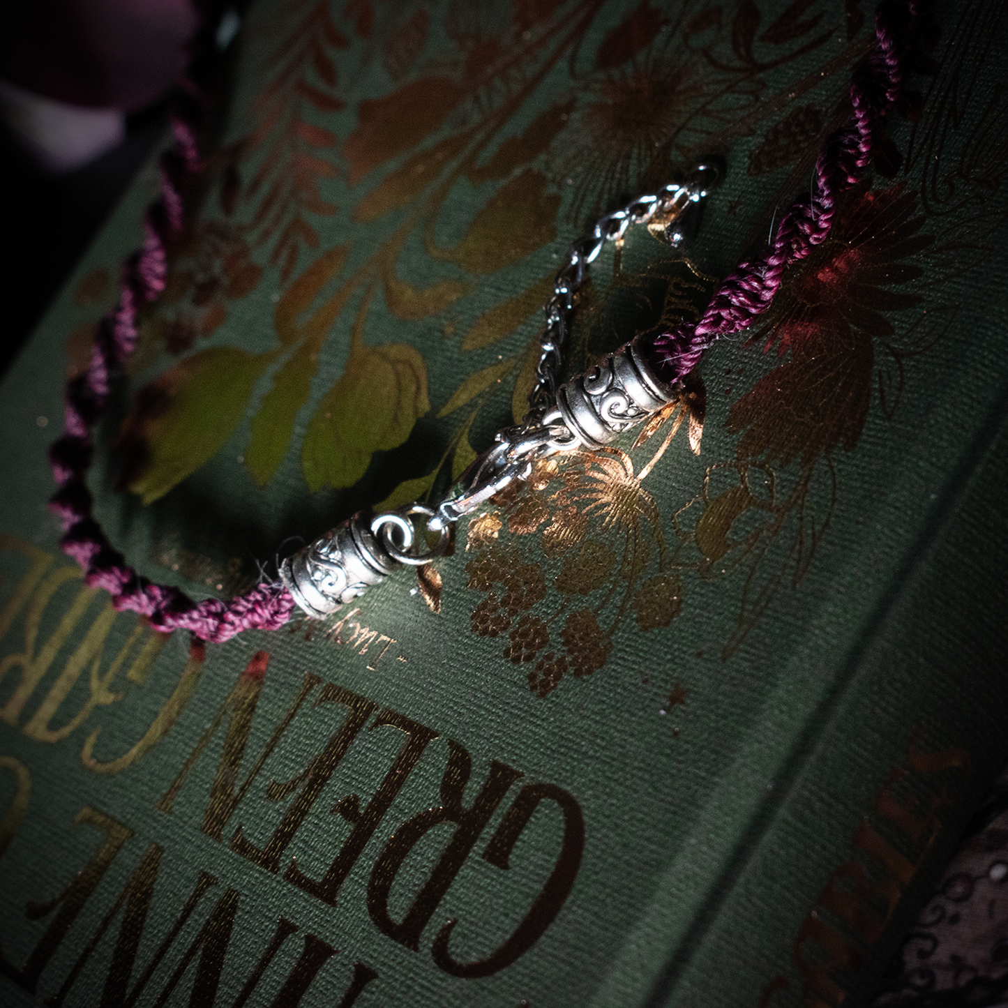 Forest Fern Necklace (Wine)