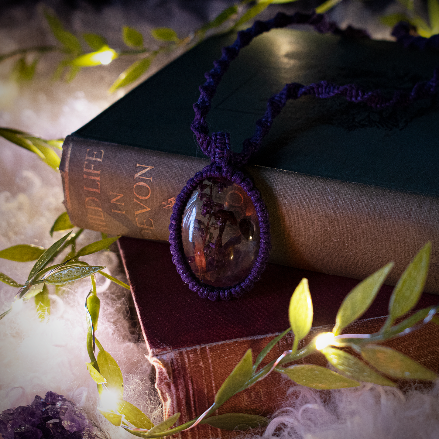 Heart of the Moors Necklace (Purple)