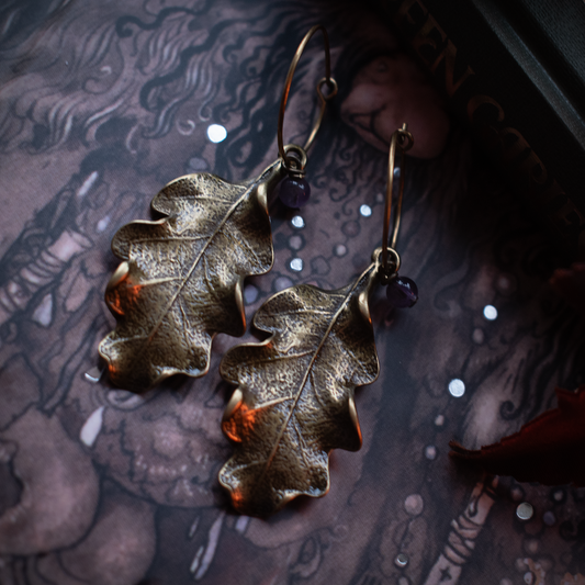 Oaken Earrings (Brass)