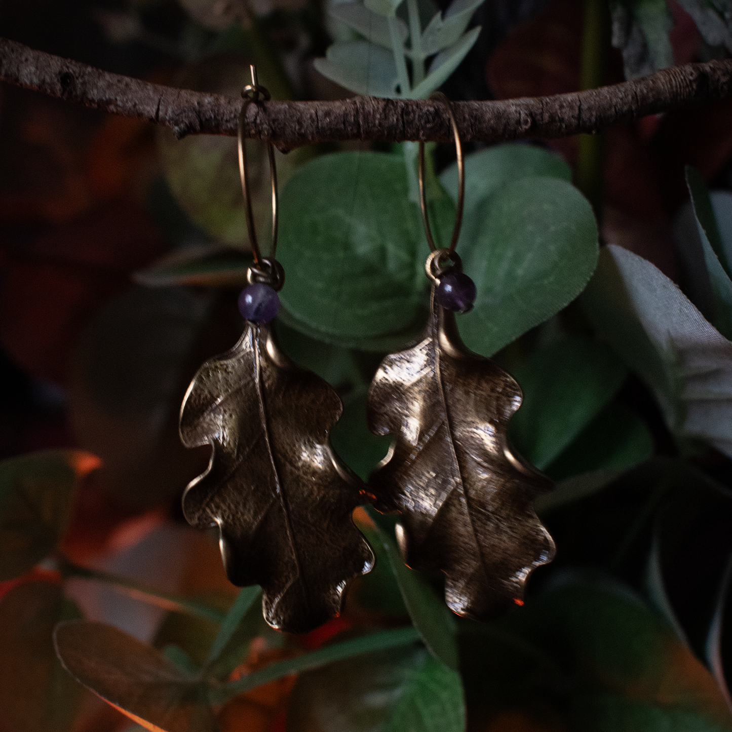 Oaken Earrings (Brass)